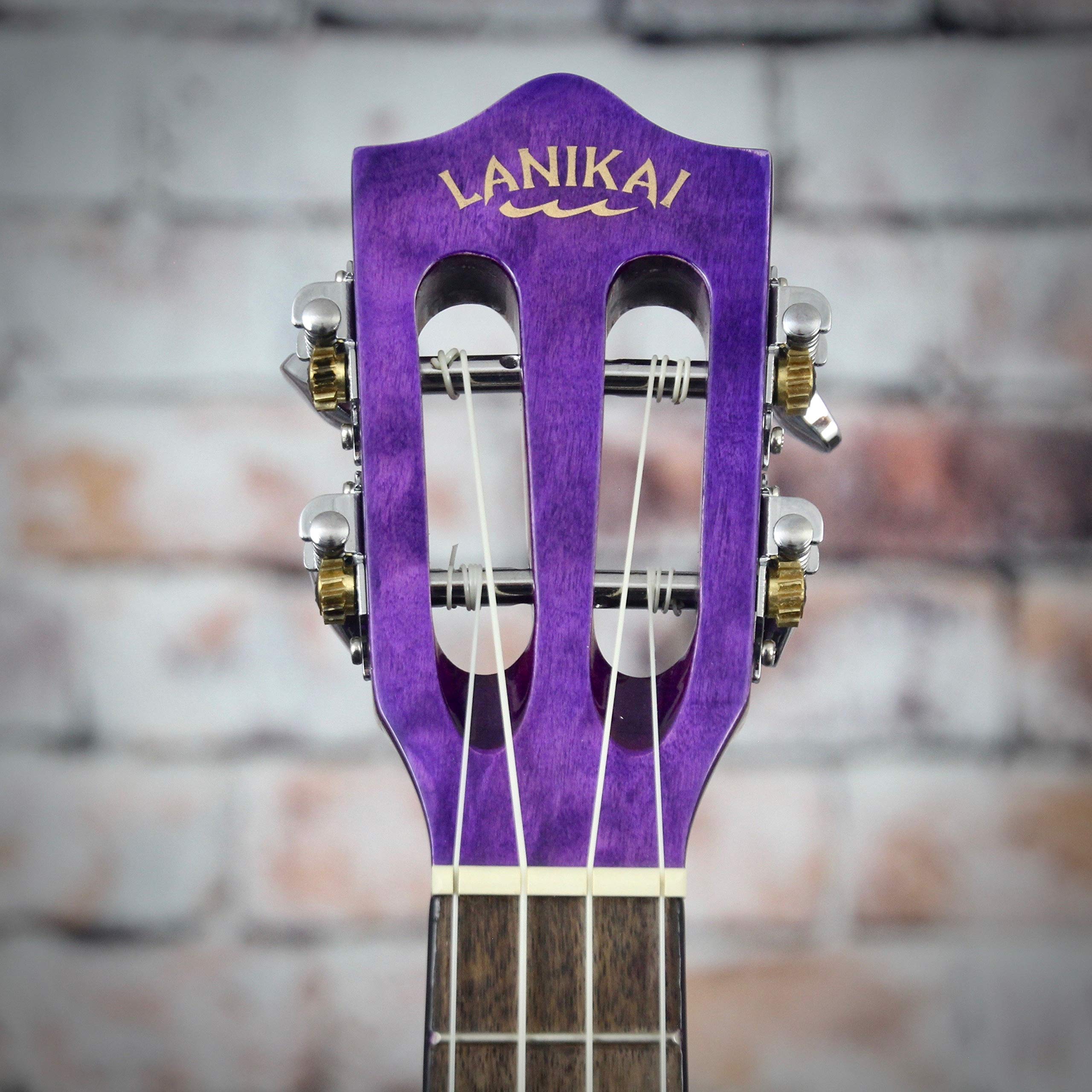 Amazon.com: Lanikai, 4-String Ukulele, Purple Stain (QM-PUCET
